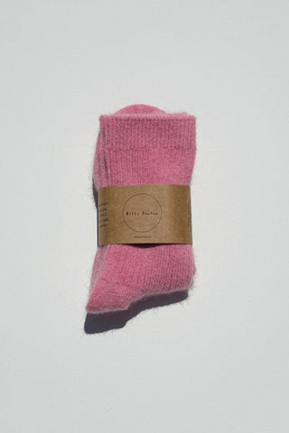 BILLY BAMBOO Angora Sock - Pastel Snow