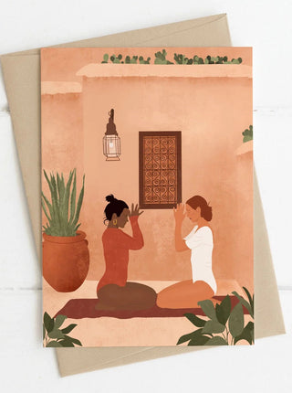 ITSFUNNYHOWW Greeting Card - Yogis 