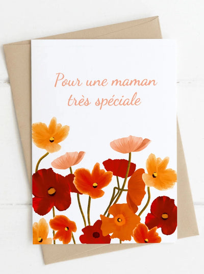 ITSFUNNYHOWW Carte de Souhait - Maman Spéciale