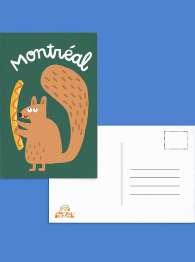 ANNE JULIE DUDEMAINE Postcard - Squirrel