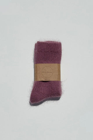 BILLY BAMBOO Angora Sock - Pastel Snow
