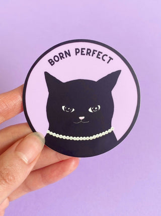 FOONIE Fancy Black Cat Sticker