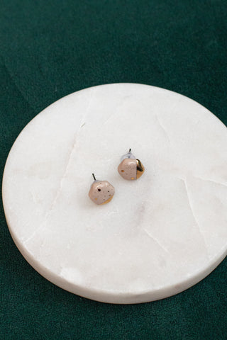 KAG Hexagon Ceramic Earrings