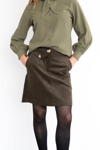 EVE LAVOIE Leslie Skirt - Olive