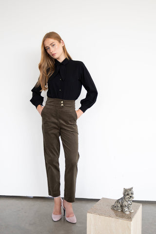 EVE LAVOIE Graham Pants - Olive