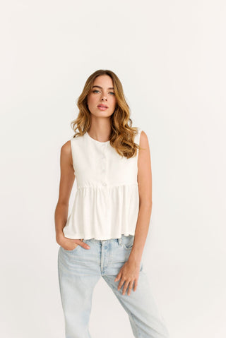 DAILYSTORY Blouse Léanne - Blanc