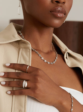 TWENTY COMPASS Dome Ring - Silver