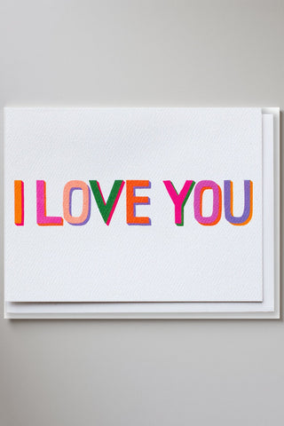 BANQUET WORKSHOP Card I Love You Neon