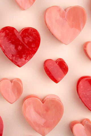 COUCOU SUZETTE Mini Pince à Cheveux - Coeur, parfaite idée de cadeau pour femme.