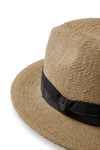 BRIXTON Roma Hat - Natural and Black