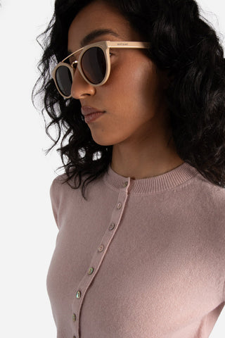 MATT &amp; NAT Aldie Glasses - Nude Brown