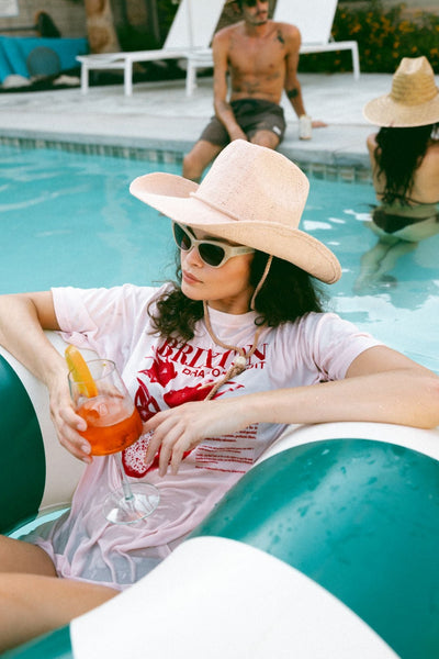 BRIXTON Austin Cowboy Hat - Light Pink