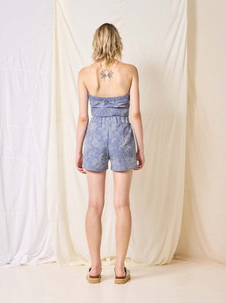 Camisole Seed Cokluch, crop top col V avec bretelles réglables. Fait localement à Montréal, Québec.