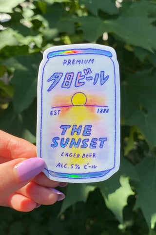 FOONIE Sunset Beer Sticker