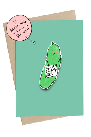 LITTLE MAY PAPERY Self-Adhesive Greeting Card - Big Dill
