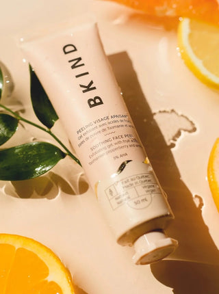 BKIND Peeling visage - Apaisant avec AHA, fait localement à Montréal, Québec.