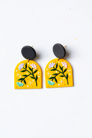 SLOW DAY STUDIOS Flower Dome Earrings