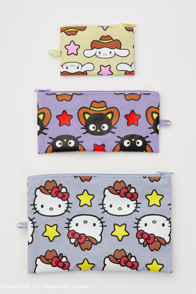 BAGGU Flat Pouches - Hello Kitty Western