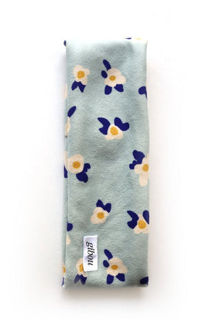 GIBOU Fleece Headband - Floral Blue
