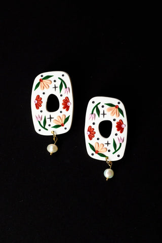 SLOW DAY STUDIOS Autumn Floral Earrings