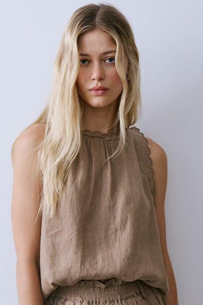 MELISSA NEPTON Kalli Blouse - Khaki