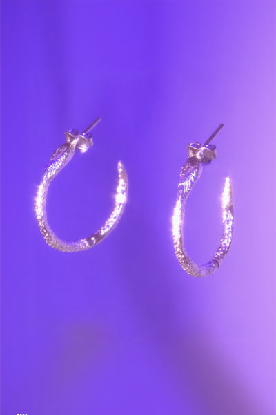 BILAK JEWELRY Snake Earrings - Sterling Silver