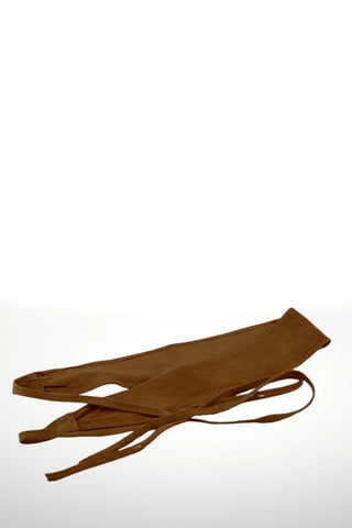 ITALIAN'S LEATHER Suede Scarf Belt