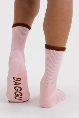 BAGGU Ribbed Socks - Blush Mix