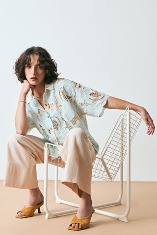 DAGG & STACEY Chemise Sterling - Oeillet Bleu