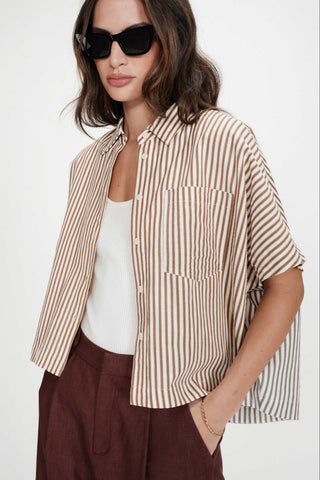 GRACE & MILA Chemise Vercia - Mocha