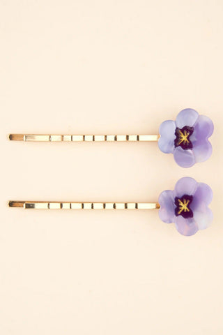 COUCOU SUZETTE Fine Pansy Duo Hair Clips