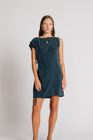 ALLISON WONDERLAND Robe Heron - Pétrole