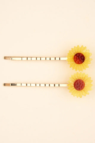 COUCOU SUZETTE Fine Sunflower Duo Hair Clips