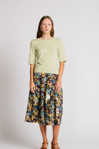 ALLISON WONDERLAND Jupe Pelican - Floral Noir