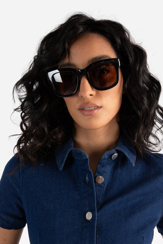 MATT & NAT Lunettes de Soleil Charlet - Noir