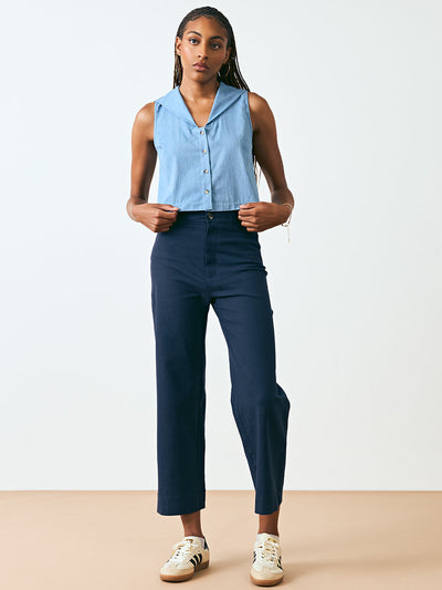DAGG & STACEY Cranston Trousers - Navy Blue