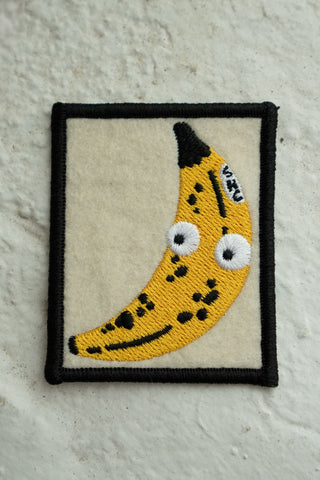 STAY HOME CLUB Patch Autocollant Banane