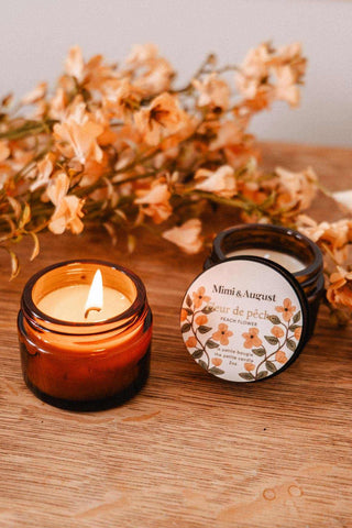 MIMI & AUGUST Bougie 2oz - Fleur de pêche