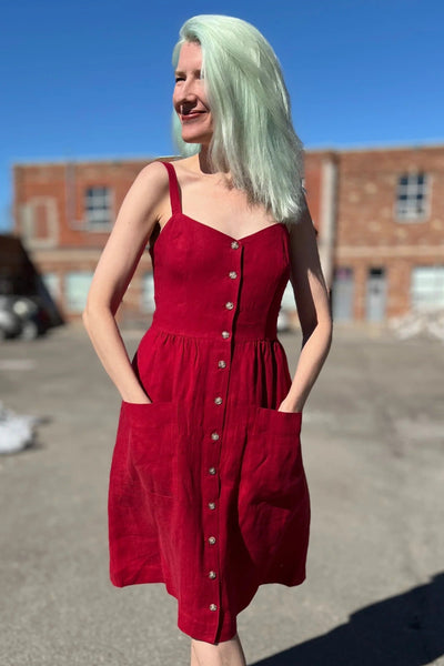 BIRDS OF NORTH AMERICA Thistlebird Dress - Geranium