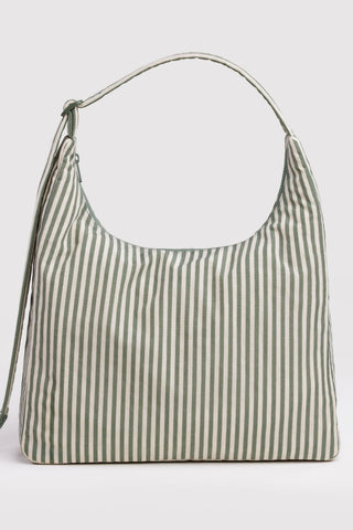 BAGGU Sac Shoulder - Sage Stripe