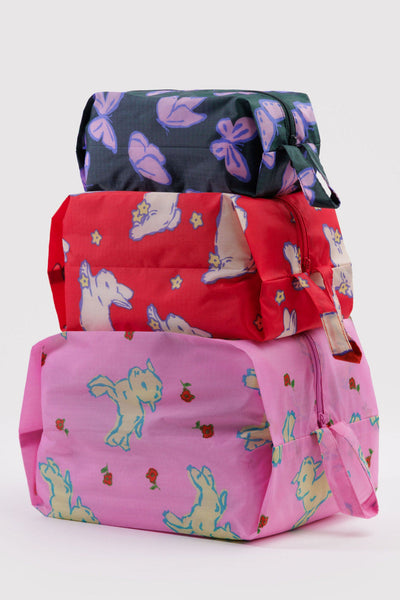 BAGGU Pochette ZIP 3D - Spring Animals