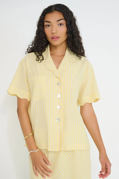 DORSALI Striped Shirt - Sunbeam