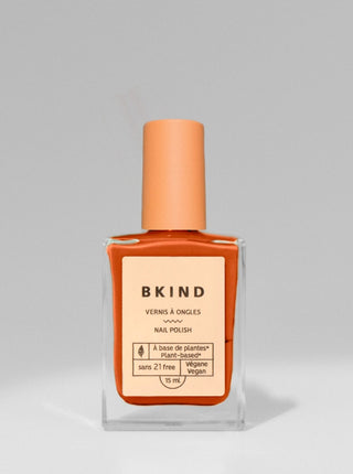 BKIND Vernis à Ongles - Pumpkin Spice, orange citrouille. Parfaite idée de cadeau pour femme.
