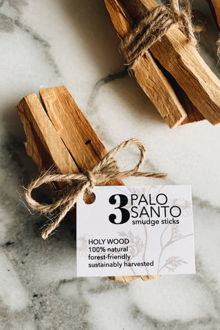 ESSENCE OF LIFE ORGANICS Pack of 3 Palo Santo sticks