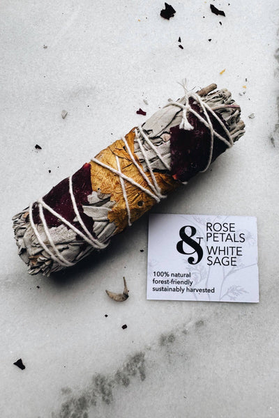 ESSENCE OF LIFE ORGANICS Rose Petals and White Sage