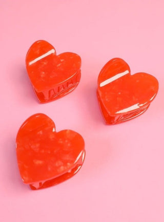 COUCOU SUZETTE Mini Pince à Cheveux - Coeur, parfaite idée de cadeau pour femme.