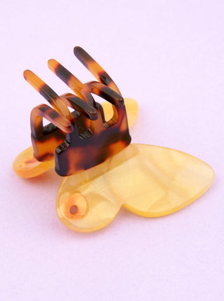 COUCOU SUZETTE Mini Hair Clip - Yellow Butterfly