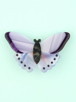 COUCOU SUZETTE Barrette Papillon Mauve