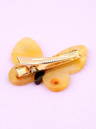 COUCOU SUZETTE Barrette Papillon Jaune