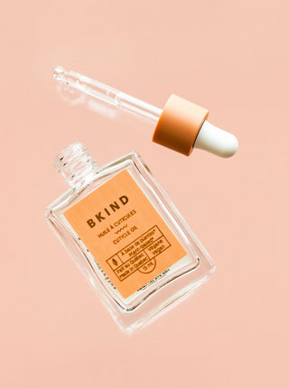 BKIND Huile à Cuticules avec Vitamine E et Squalane, fait localement à Montréal, Québec.